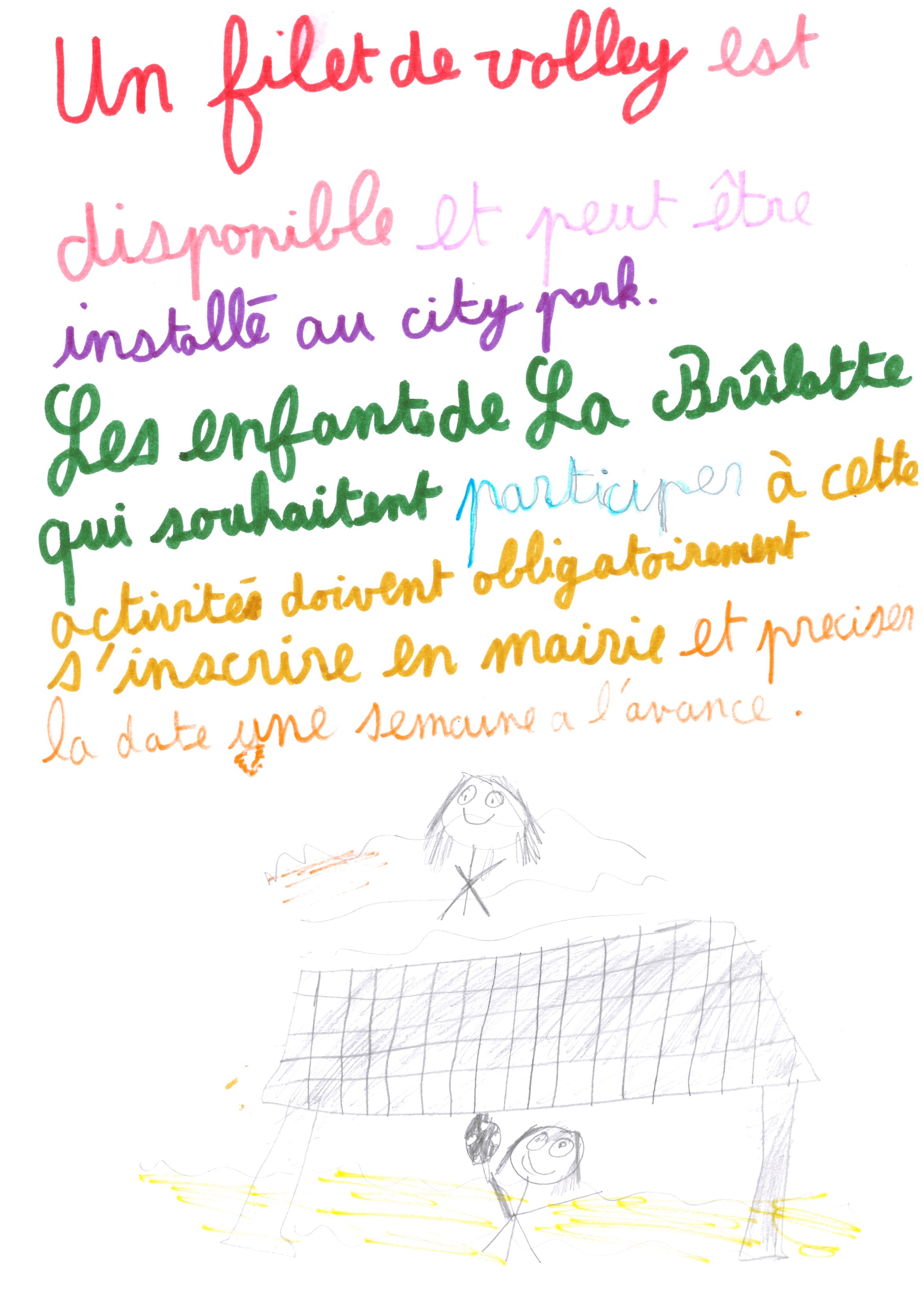 Affiche Filet Volley